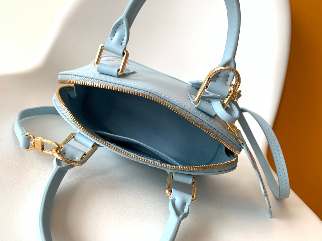 LV 26S ALMA BB BAG 23 IN LIGHT BLUE EPI LEATHER