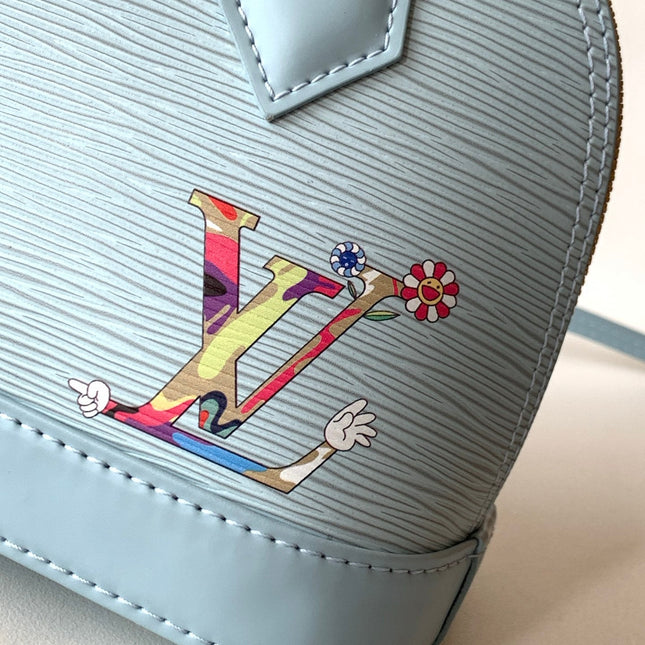 LV 26S ALMA BB BAG 23 IN LIGHT BLUE EPI LEATHER