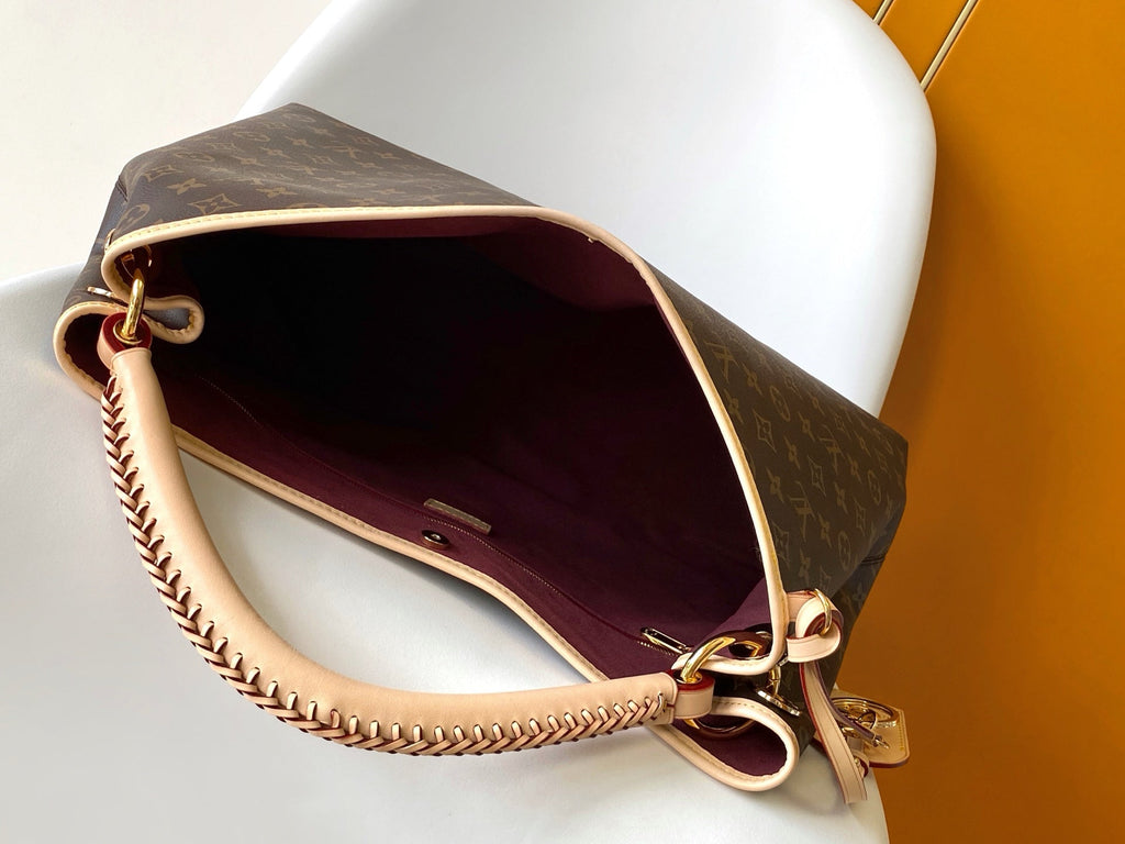 LV AGAIN BRAIDED HANDLE BAG 53 IN BROWN MONOGRAM CANVAS