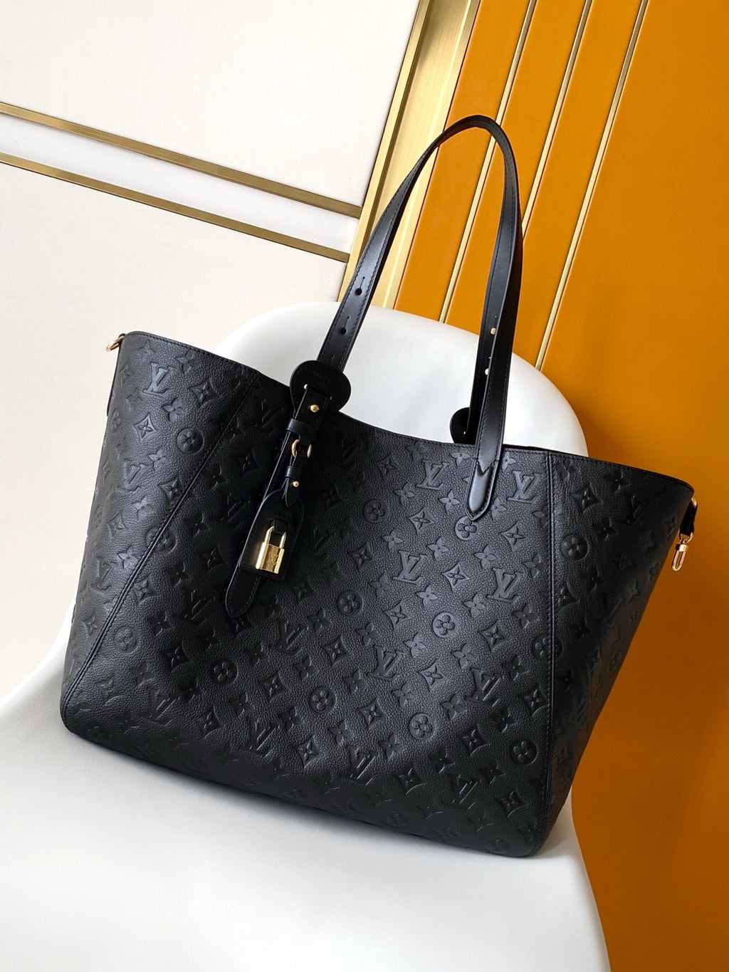 LV 26S ALL IN ONE BAG 56 IN BLACK MONOGRAM EMPREINTE LEATHER