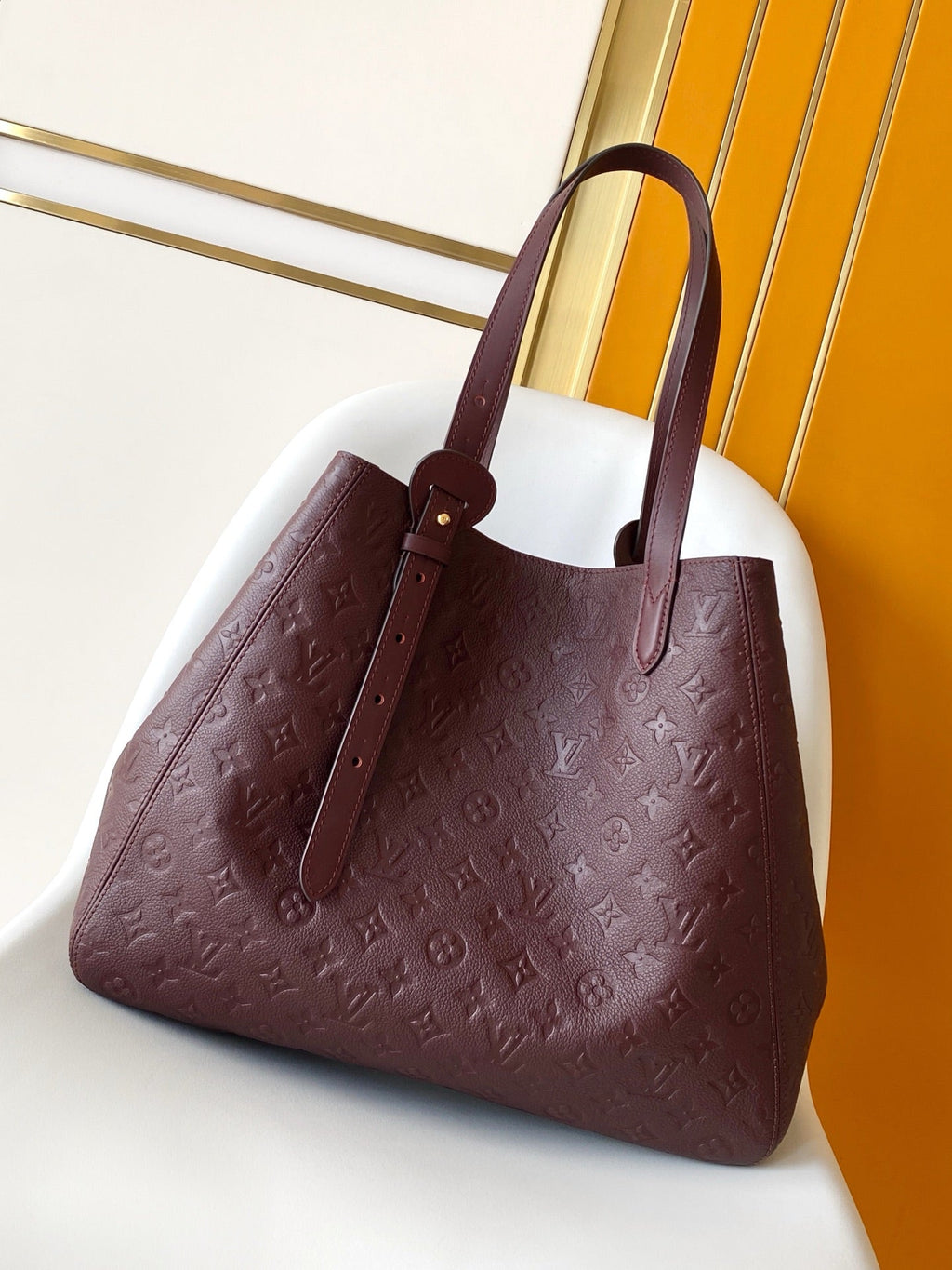 LV 26S ALL IN ONE BAG 56 IN DARK RED MONOGRAM EMPREINTE LEATHER