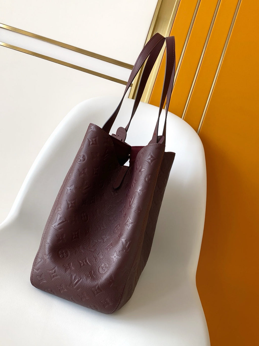 LV 26S ALL IN ONE BAG 56 IN DARK RED MONOGRAM EMPREINTE LEATHER