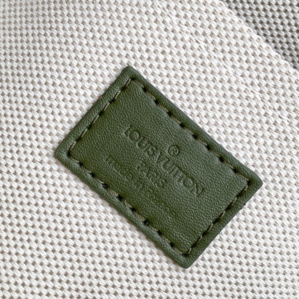 LV 26S CROSSBODY BAG 25 IN GREEN-GRAY CANVAS FABRIC