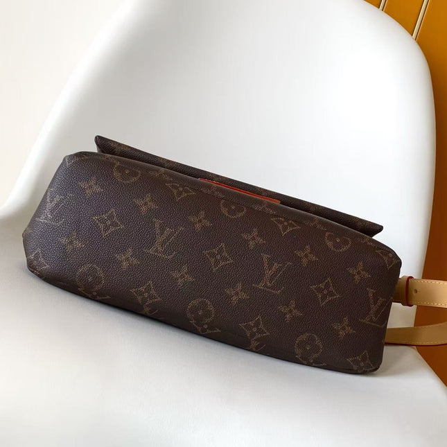 LV 26S TAKE OUT MESSENGER 32 IN BROWN CALFSKIN