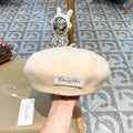 AUSTRALIAN BERET HAT IN BEIGE WOOL FELT 431714