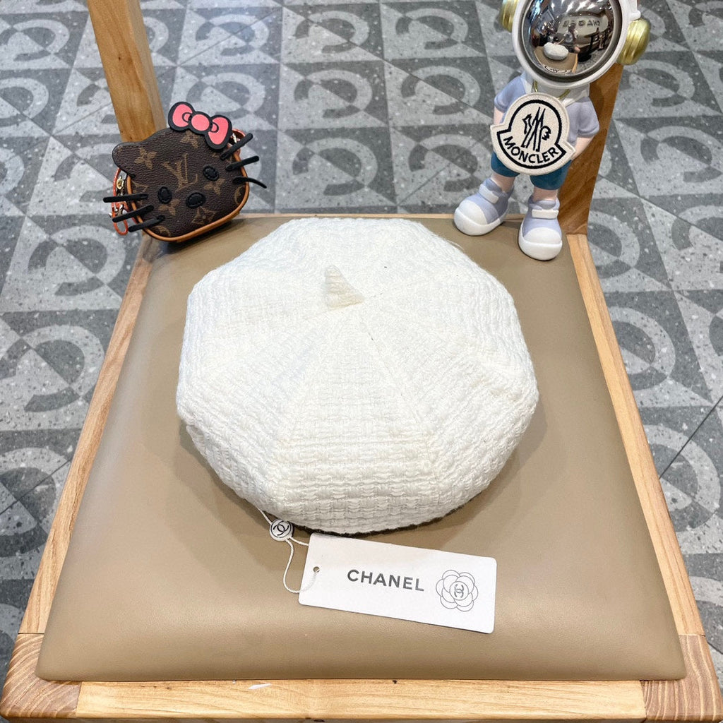 BERET HAT WHITE 431753