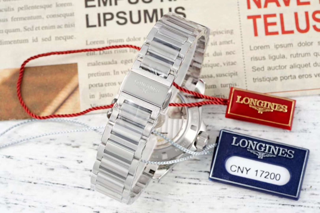 CONQUEST WATCH SILVER CASE WITH COIN GRAY DIAL