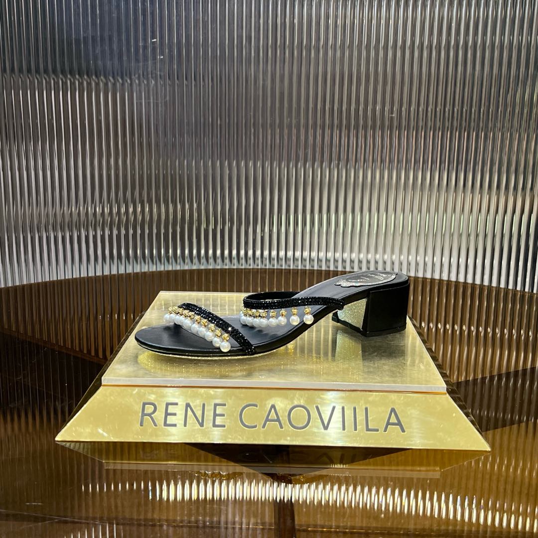 HIGH 45 MM BLOCK HEEL SANDAL IN BLACK GRAINY PEARLIZED LAMBSKIN