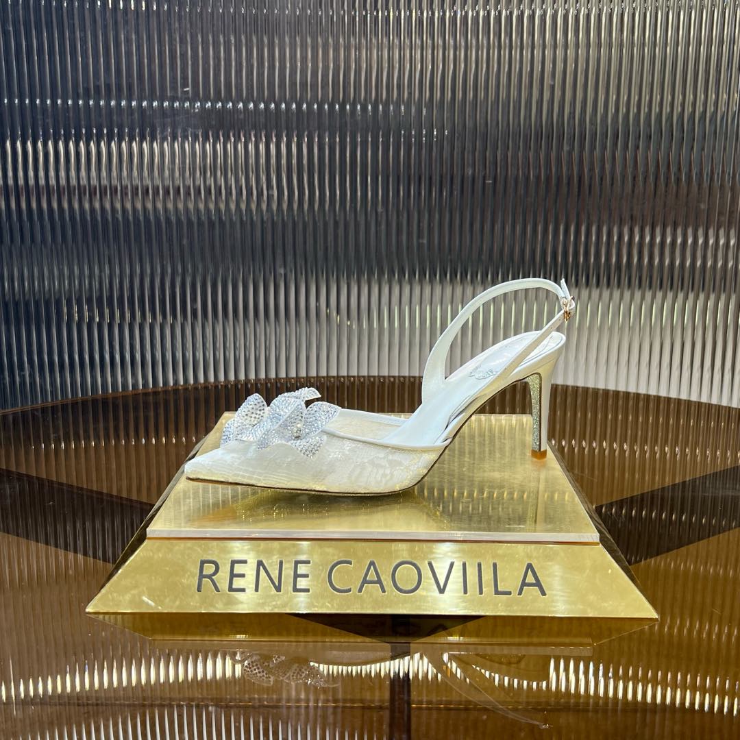 FLORIANE SLINGBACK 80 WHITE LAMBSKIN