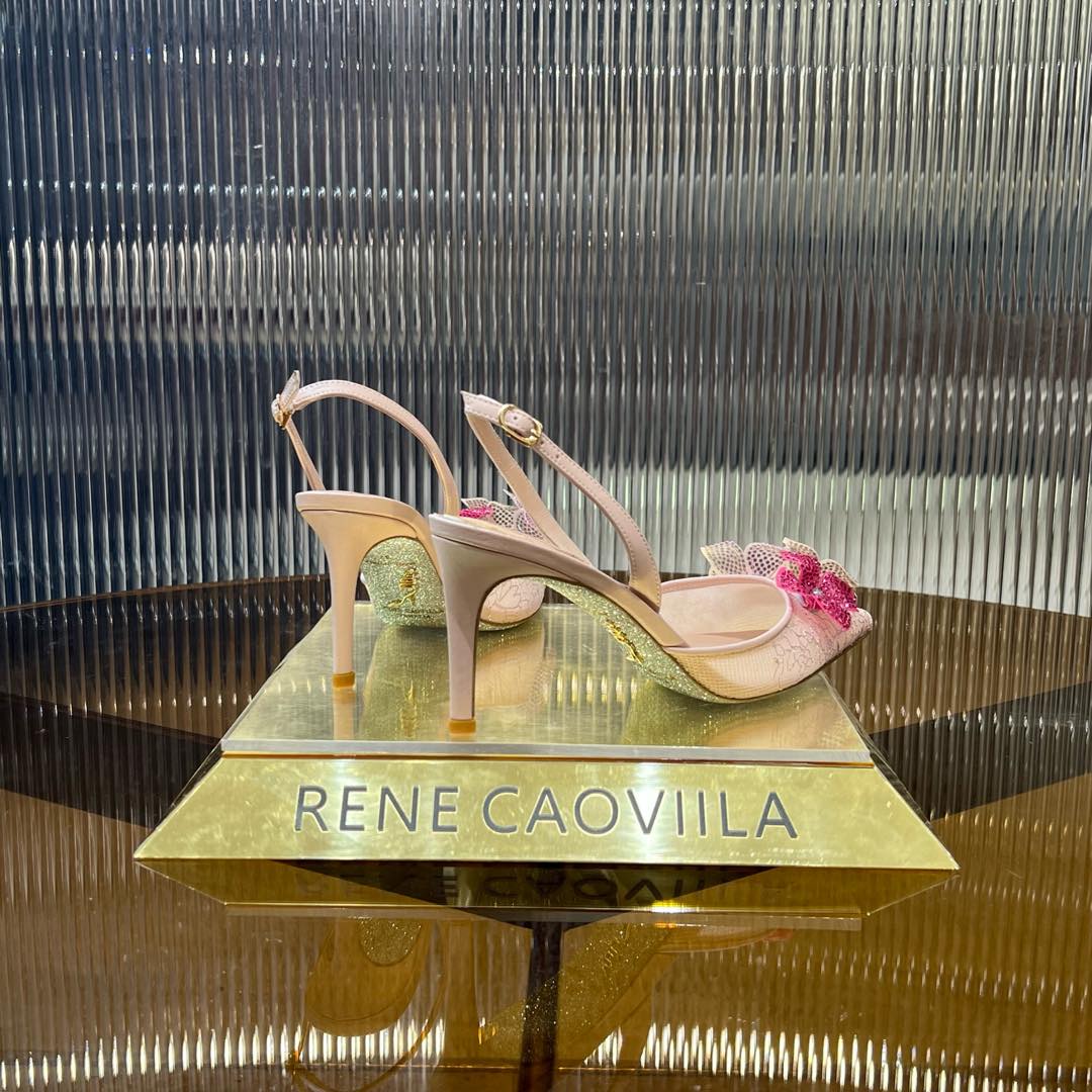 FLORIANE SLINGBACK 80 LIGHT PINK LAMBSKIN