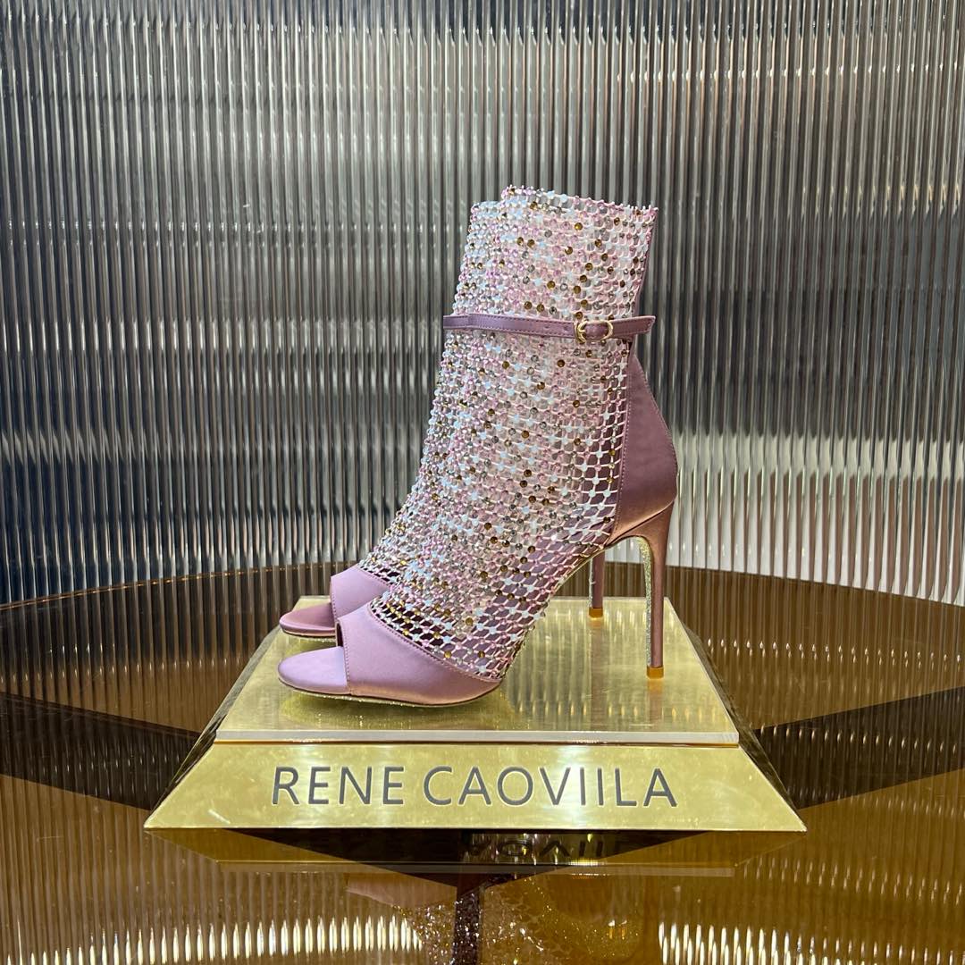 GALAXIA METALLIC ANTHRACITE SANDAL 95 MM TAFFY PINK