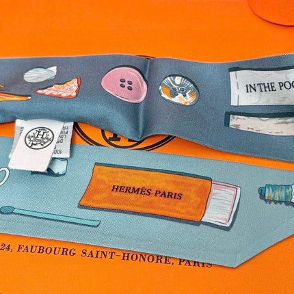 HERMES 25S SCARF TWILLY 86 IN SILK 987332