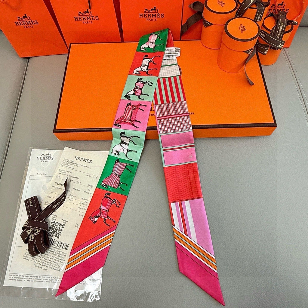 HERMES 25S NECKERCHIEF 86 IN SILK 991551