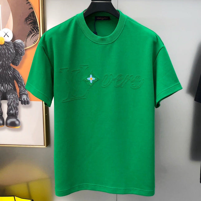 LV EMERALD GREEN COTTON T-SHIRT 239465