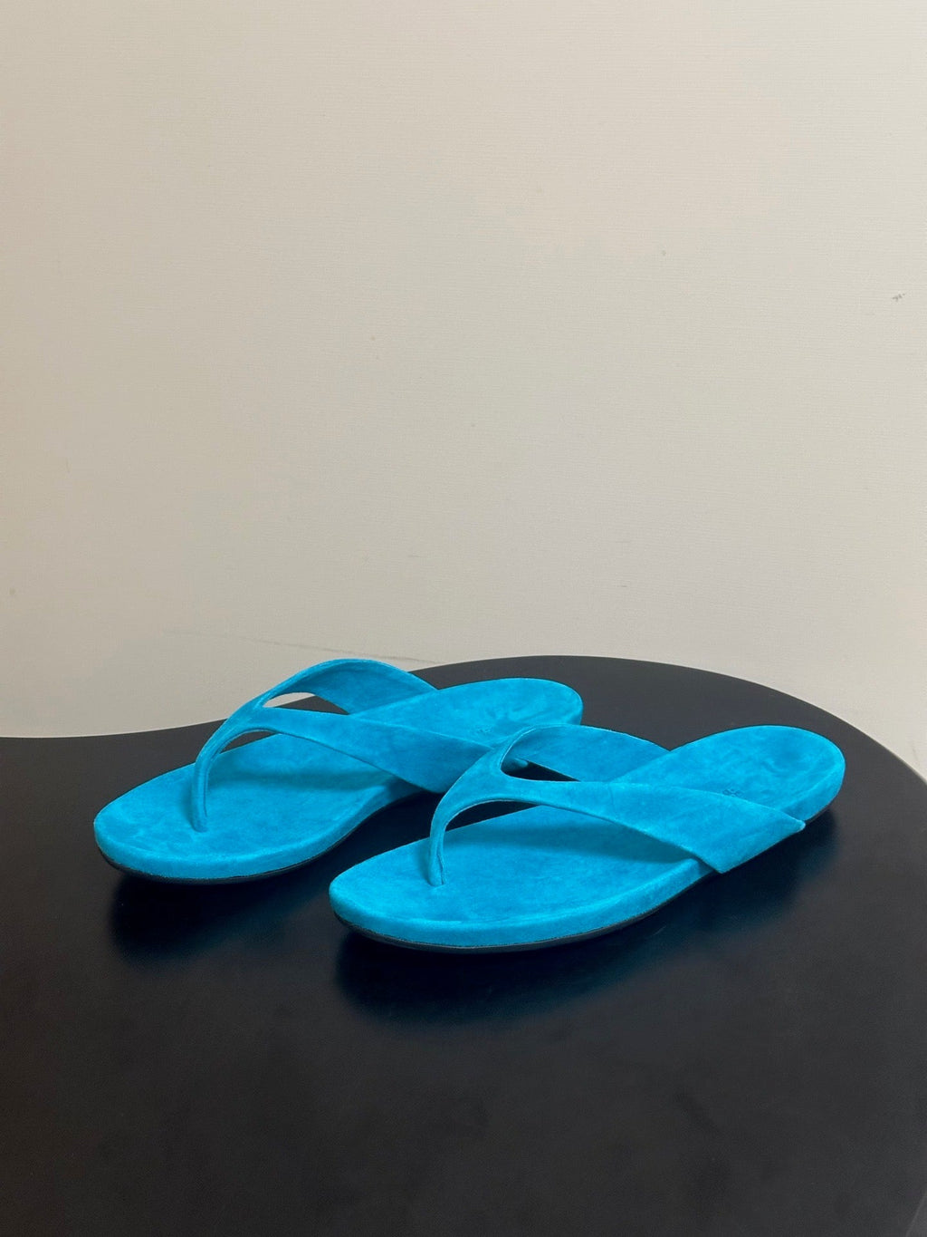 LP 26S THONG SANDALS IN BLUE SUEDE