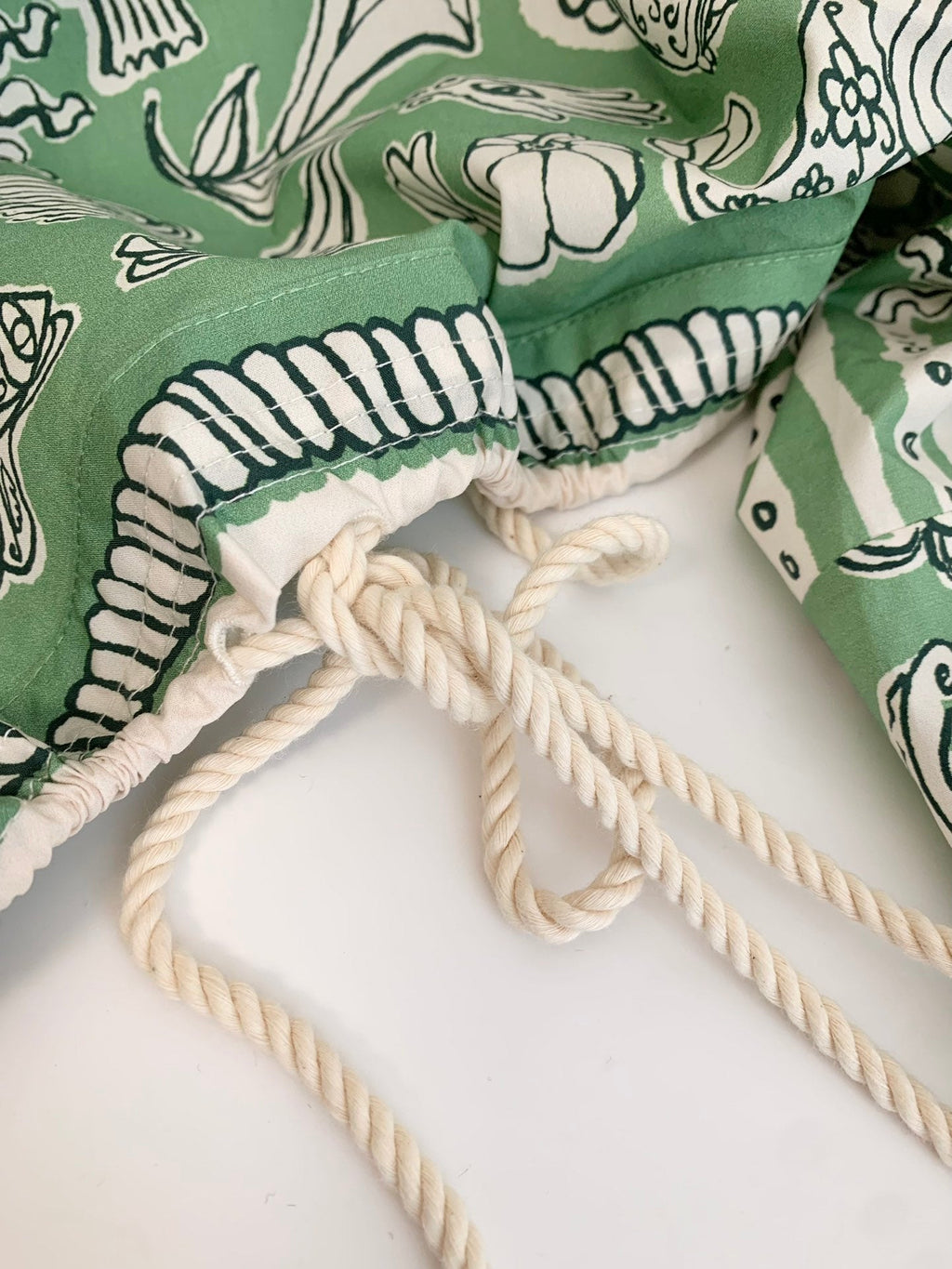 ALEMAIS PRINTED TOP IN GREEN MIX WHITE 267466