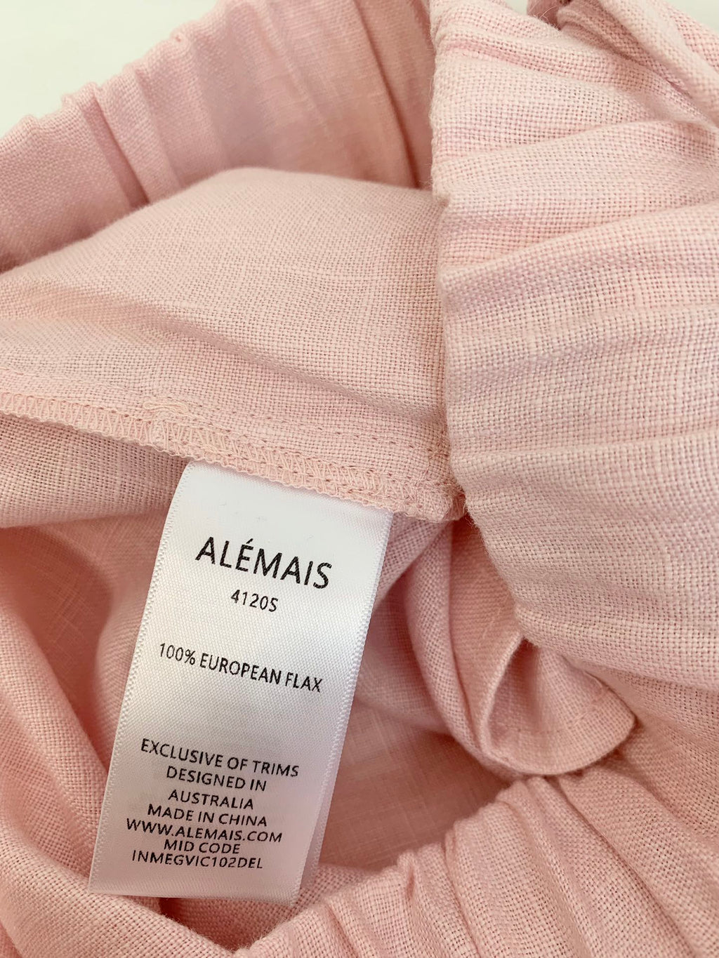 ALEMAIS FLORAL EMBROIDERED SET IN LIGHT PINK 267456