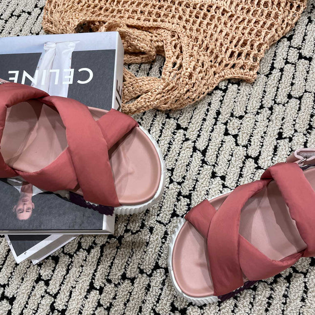 ELECTRIC SANDAL ROUGE CALFSKIN