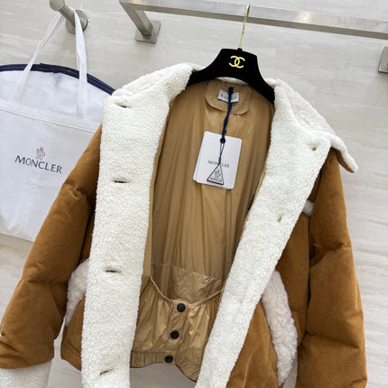 MONCLER 25S VELVET FUR JACKET 306104