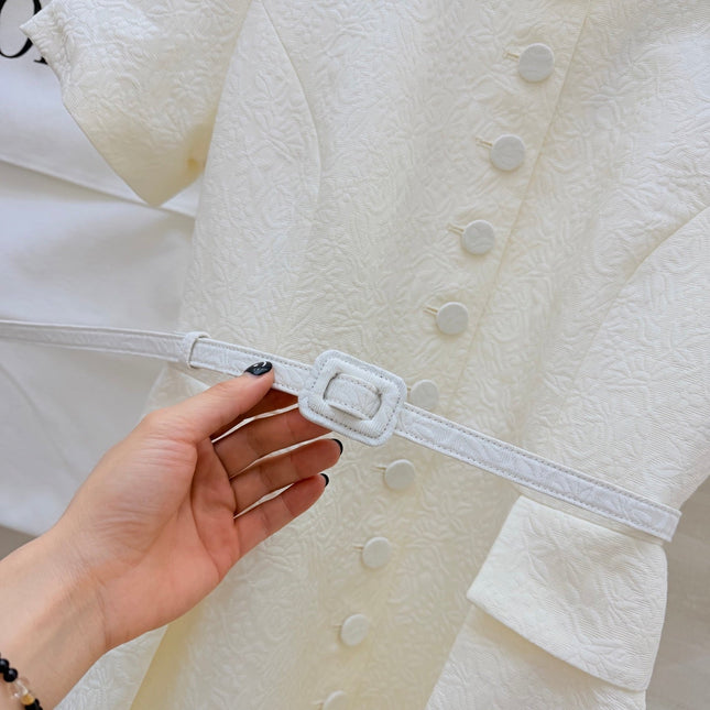 DIOR 26S SHORT-SLEEVE LONG DRESS 1071