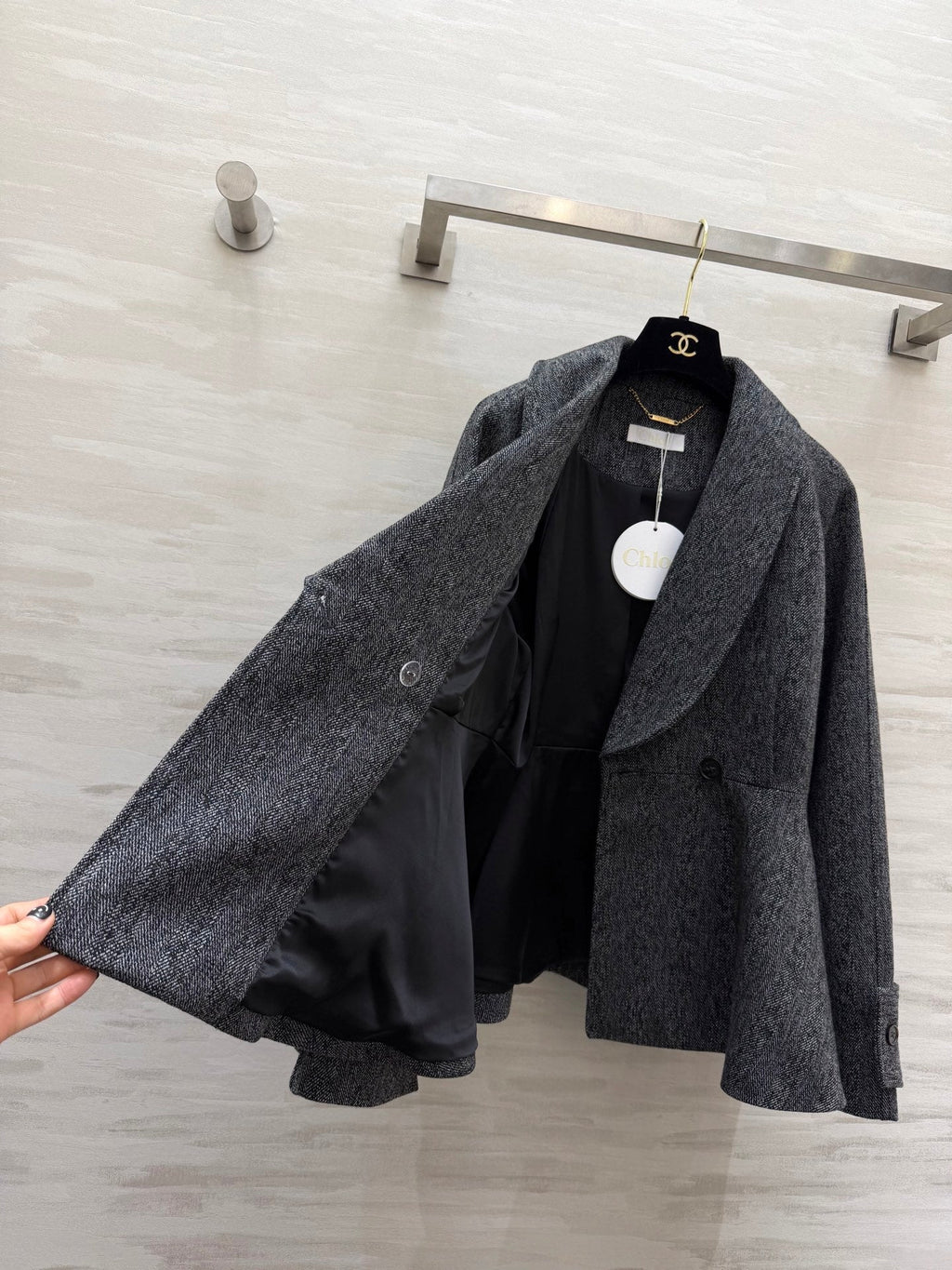 CHLOE DOUBLE BREASTED WOOL JACKET