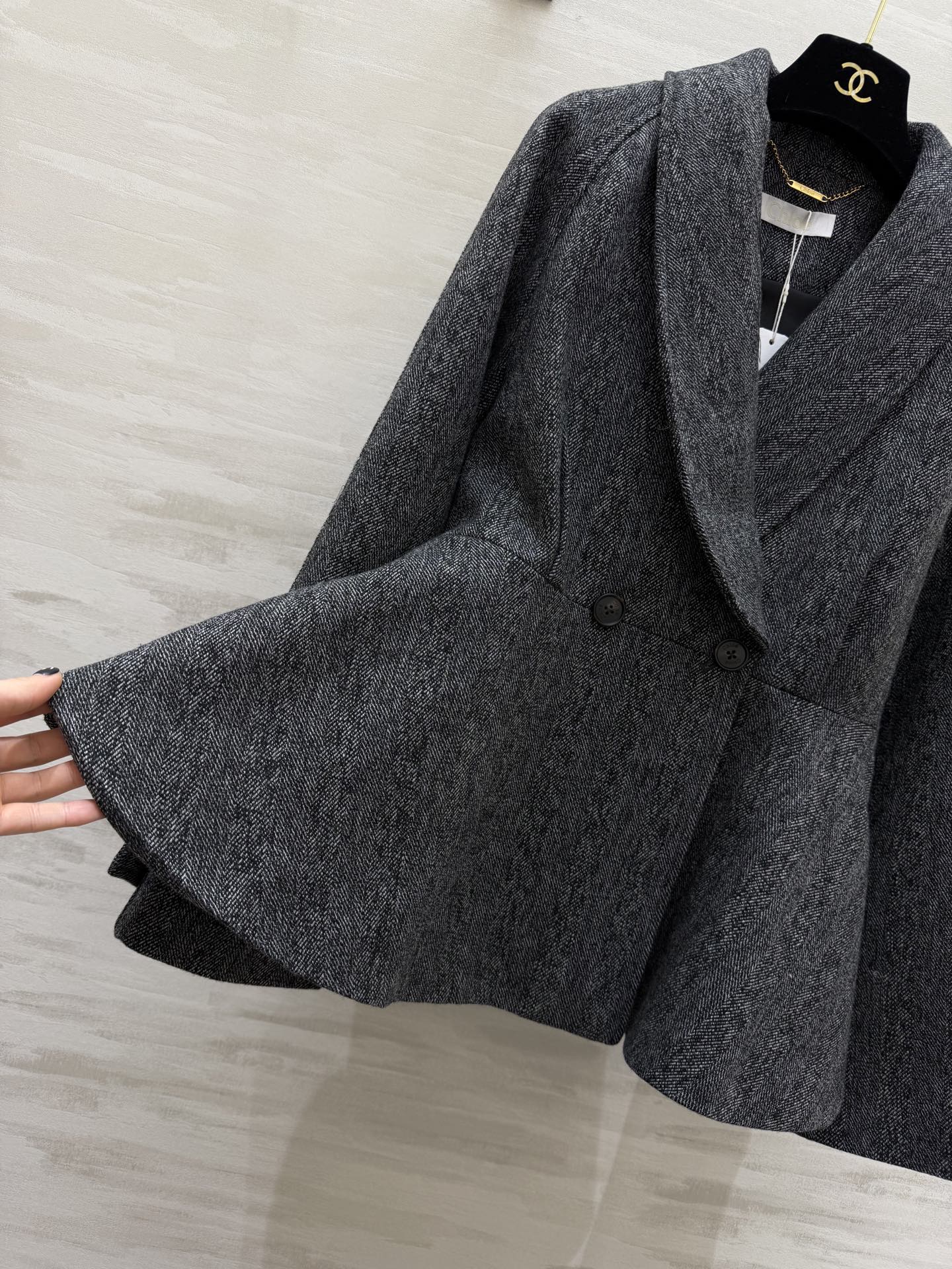 CHLOE DOUBLE BREASTED WOOL JACKET