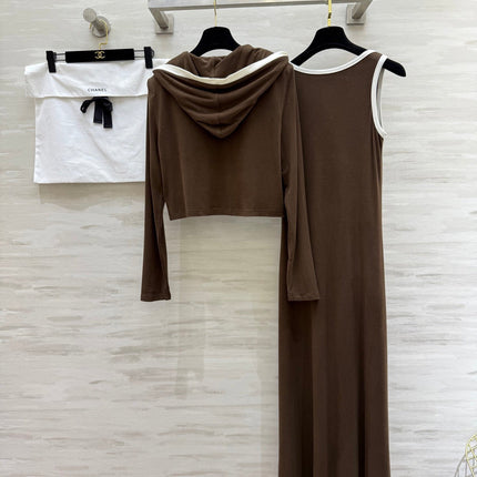 CHANEL 26S JACKET AND SLEEVELESS DRESS SET 961