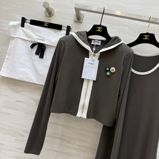 CHANEL 26S JACKET AND SLEEVELESS DRESS SET 960