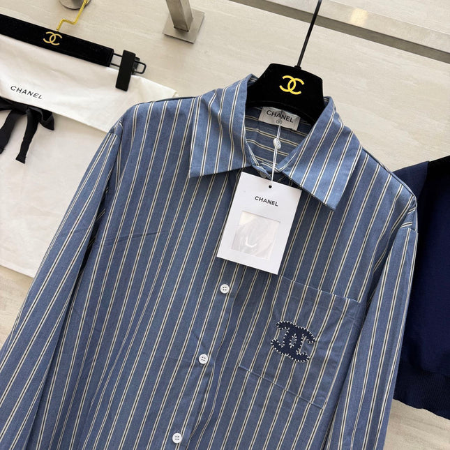 CHANEL 26S SHIRT AND WOOL SCARF 972
