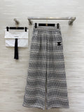 CHANEL 26S WIDE-LEG PLAID PANTS 971