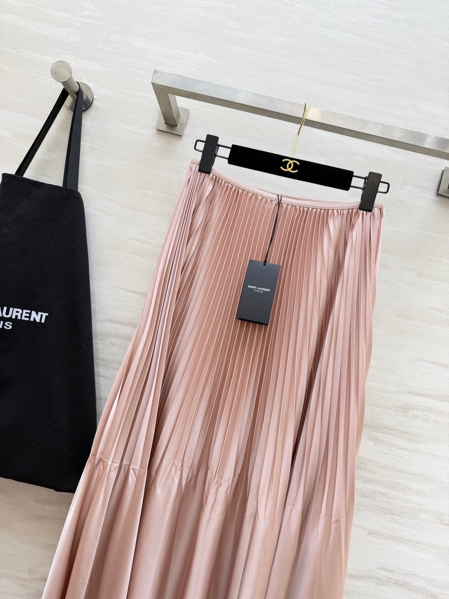 YSL 26S PLEATED MIDI SKIRT 269