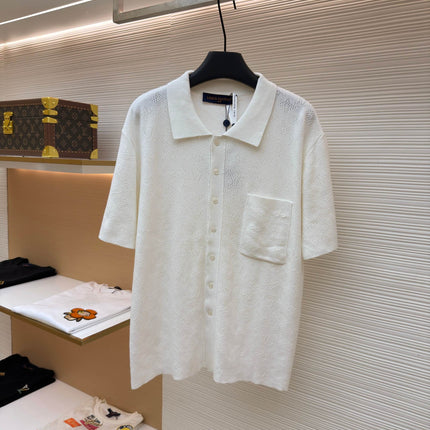 LV 26S SHORT-SLEEVED KNIT POLO SHIRT STYLE 206