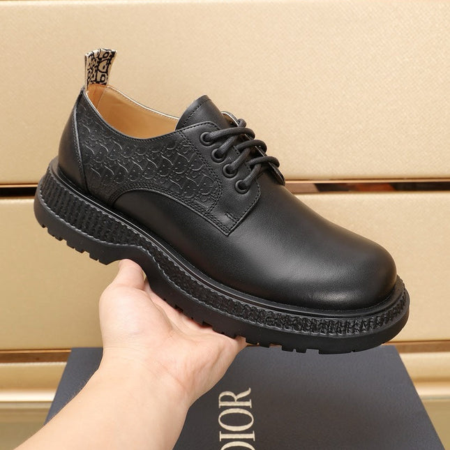 CD EXPLORER DERBY SHOE BLACK CALFSKIN