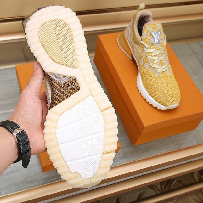 SNEAKERS IN LIGHT YELLOW MESH BREATHABLE AND RUBBER