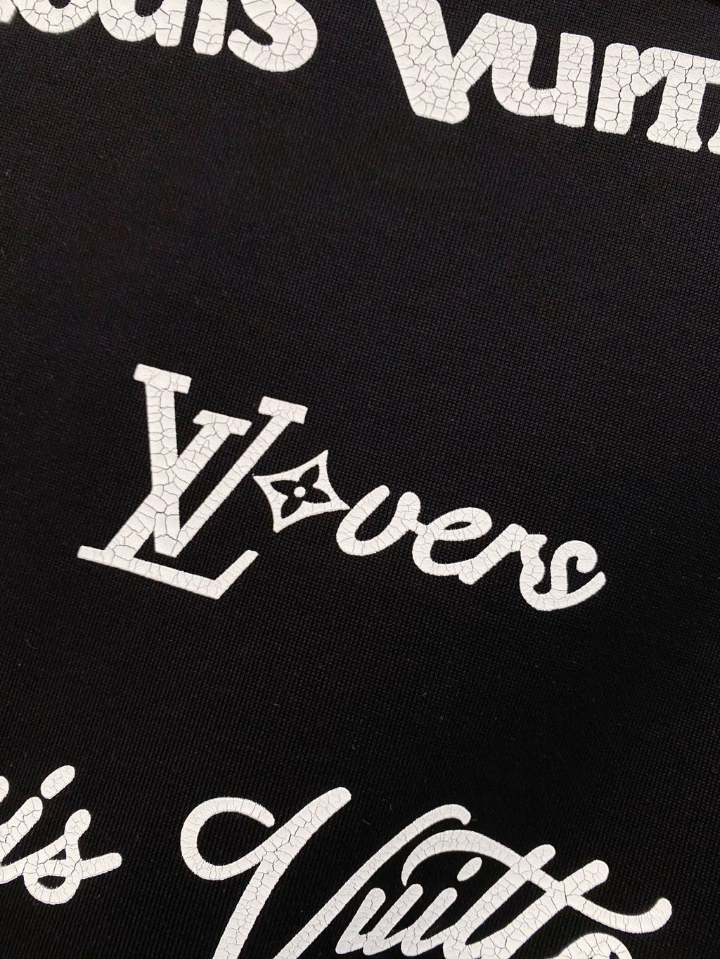 LV BASIC T-SHIRT IN BLACK COTTON 238827