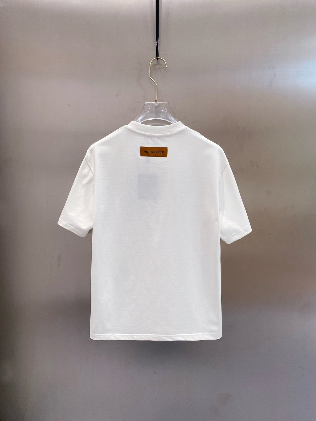 LV EMBROIDERED LOGO T-SHIRT IN WHITE COTTON 238831