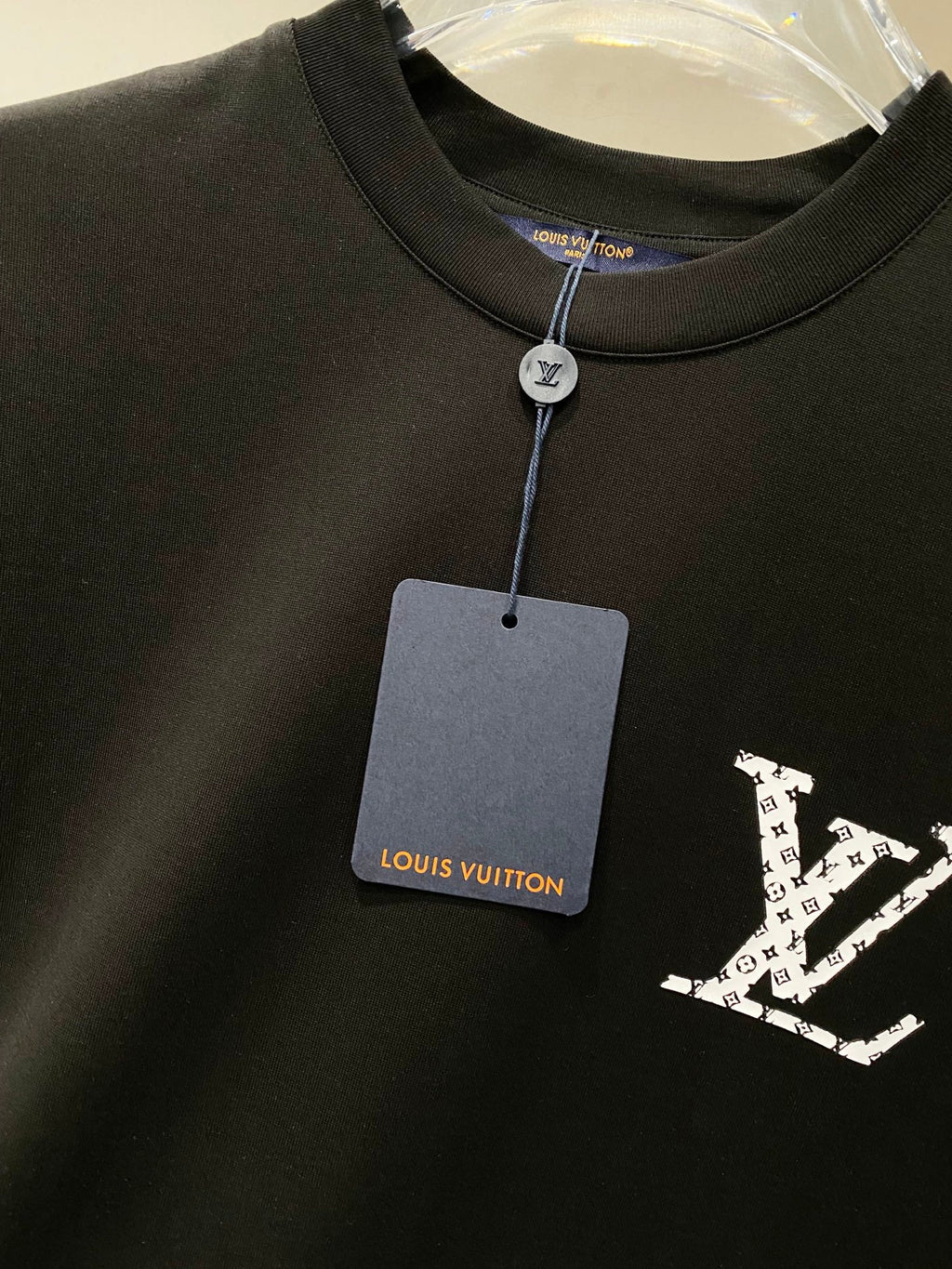 LV BLACK COTTON T-SHIRT 238839