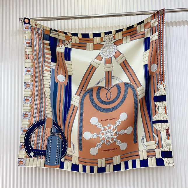 HERMES SCARF 90 IN SILK 147353