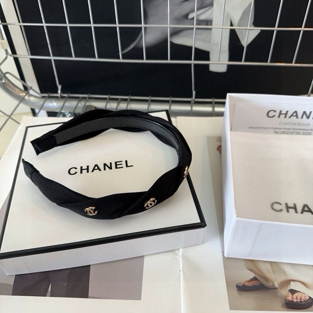BLACK FABRIC HAIRBAND 432852