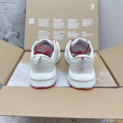 LOEWE 26S ON CLOUDTILT SHOES IN WHITE AND RED MESH