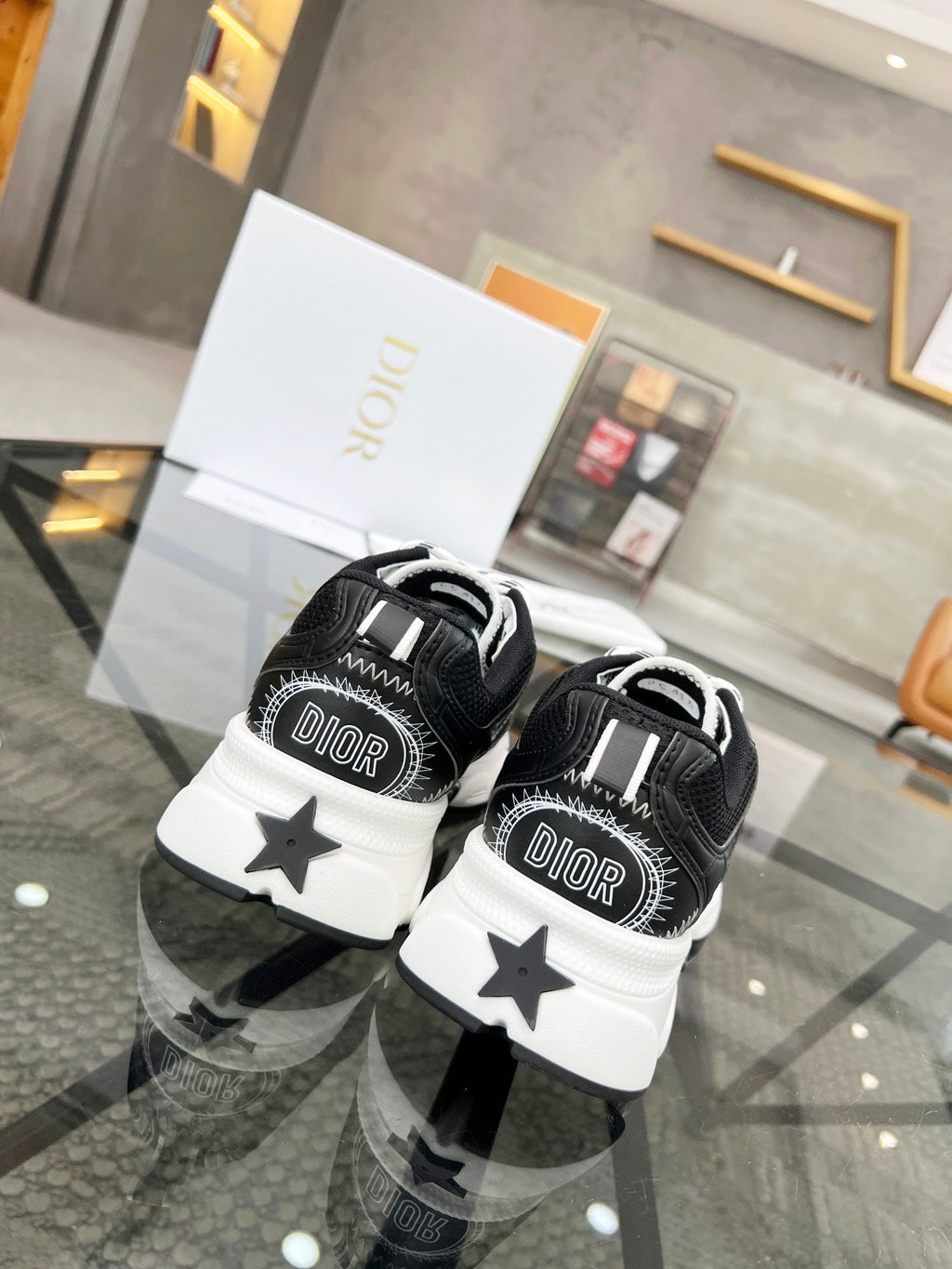 CD CHRONO SNEAKER BLACK MESH FABRIC