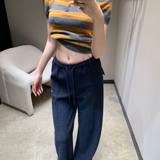 MIUMIU WIDE-LEG PANTS STYLE 656