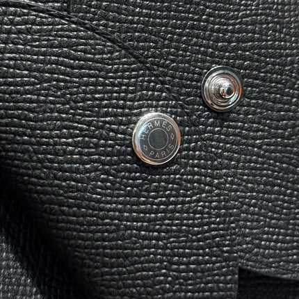 CALVI DUO COMPACT CARD HOLDER IN BLACK EPSOM CALFSKIN