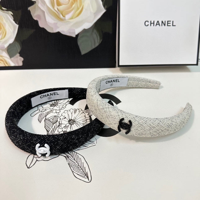 BLACK TWEED HAIRBAND 124639