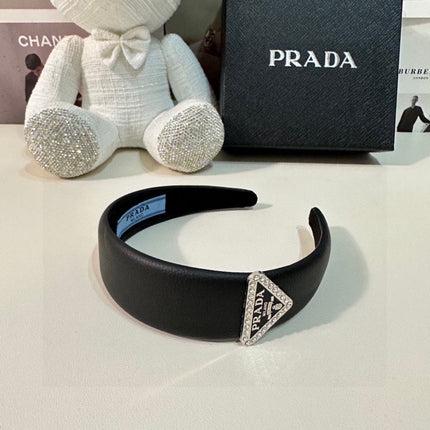 BLACK CALFSKIN HAIRBAND 154897
