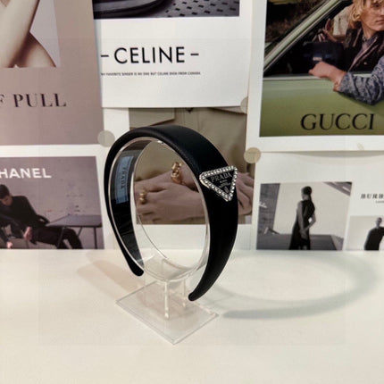 BLACK CALFSKIN HAIRBAND 154897