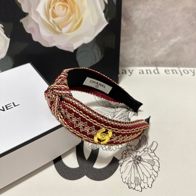 RUBY RED MIX LIGHT YELLOW FABRIC HEADBAND 168586