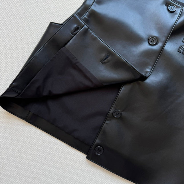 MIUMIU LEATHER VEST STYLE 726
