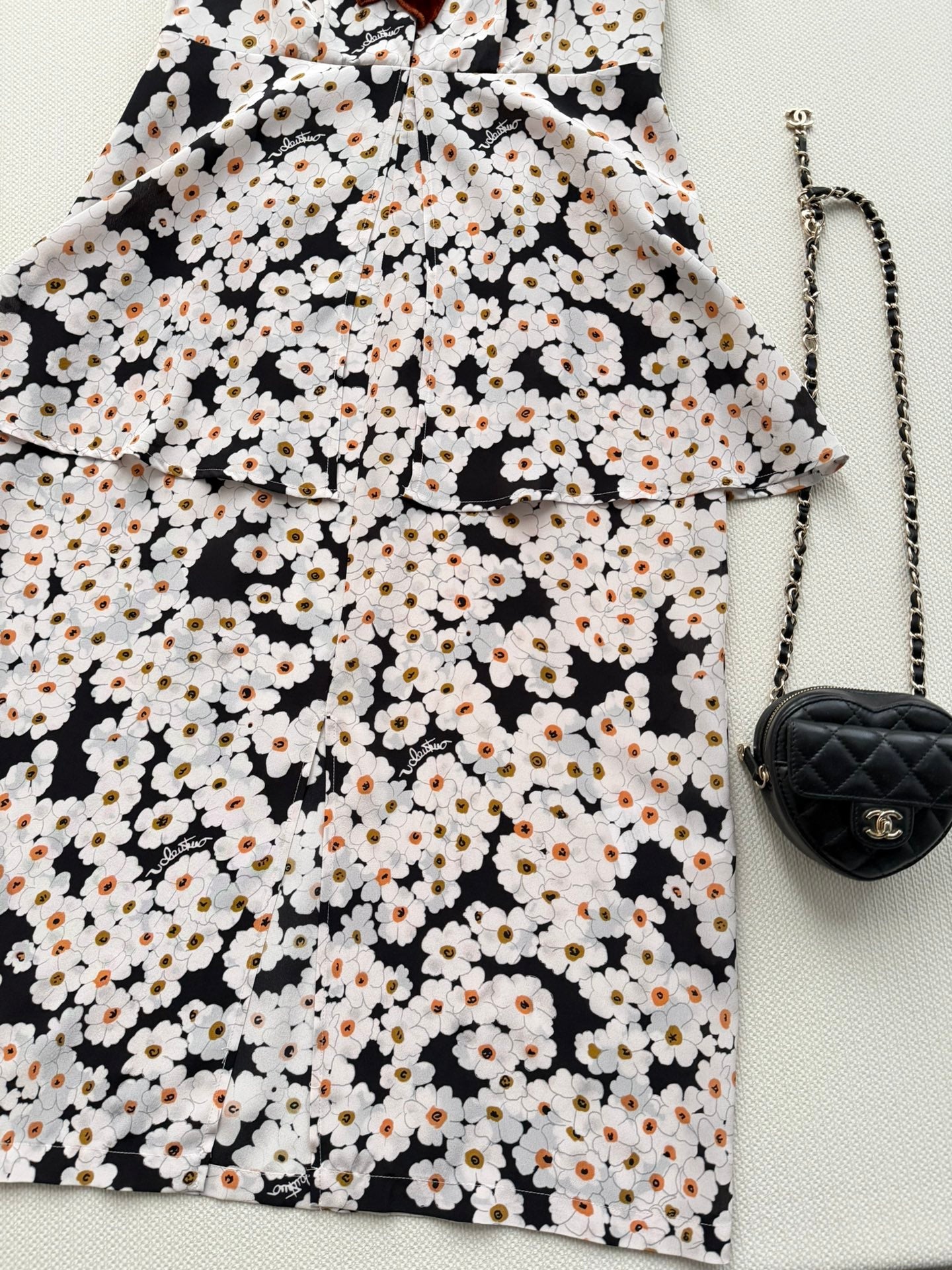 VALENTINO 26S PRINTED SILK DRESS 214