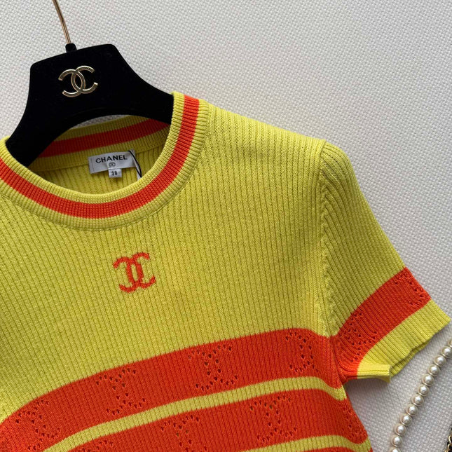 CHANEL 26S SHORT-SLEEVE SWEATER STYLE 1038